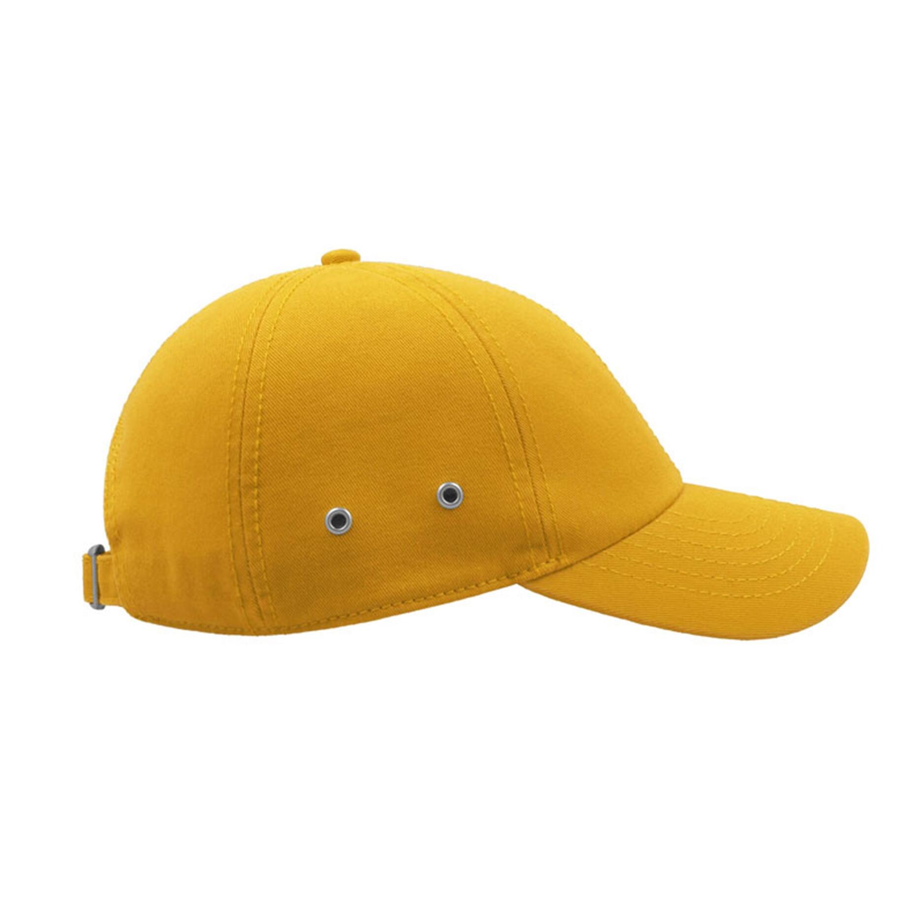 Action 6 Panel Chino Baseball Cap (Pack of 2) (Yellow) 4/4