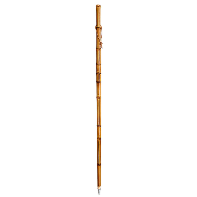 Bastón de senderismo madera caña bambú 140cm