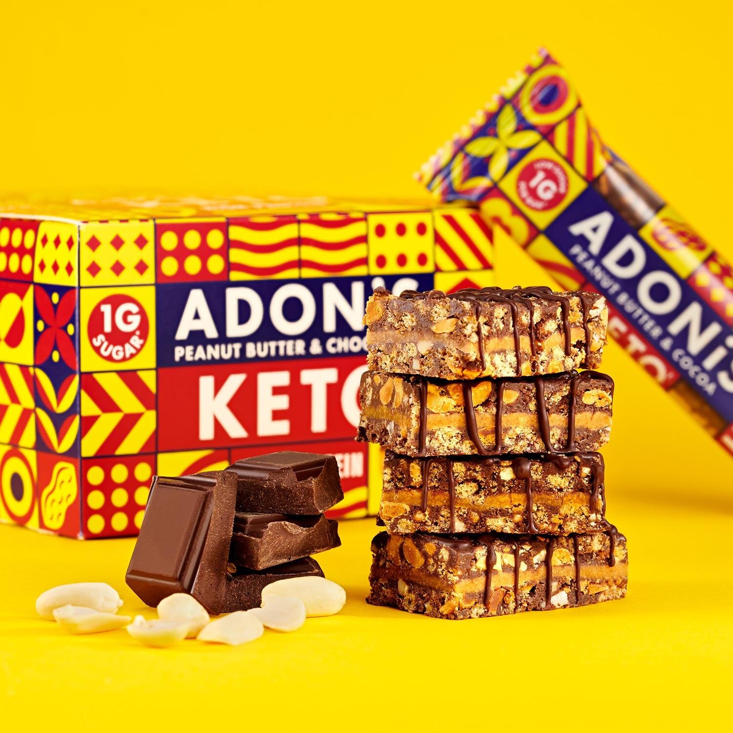 Keto High Protein Bar 45g Adonis (lot de 16) 3/6