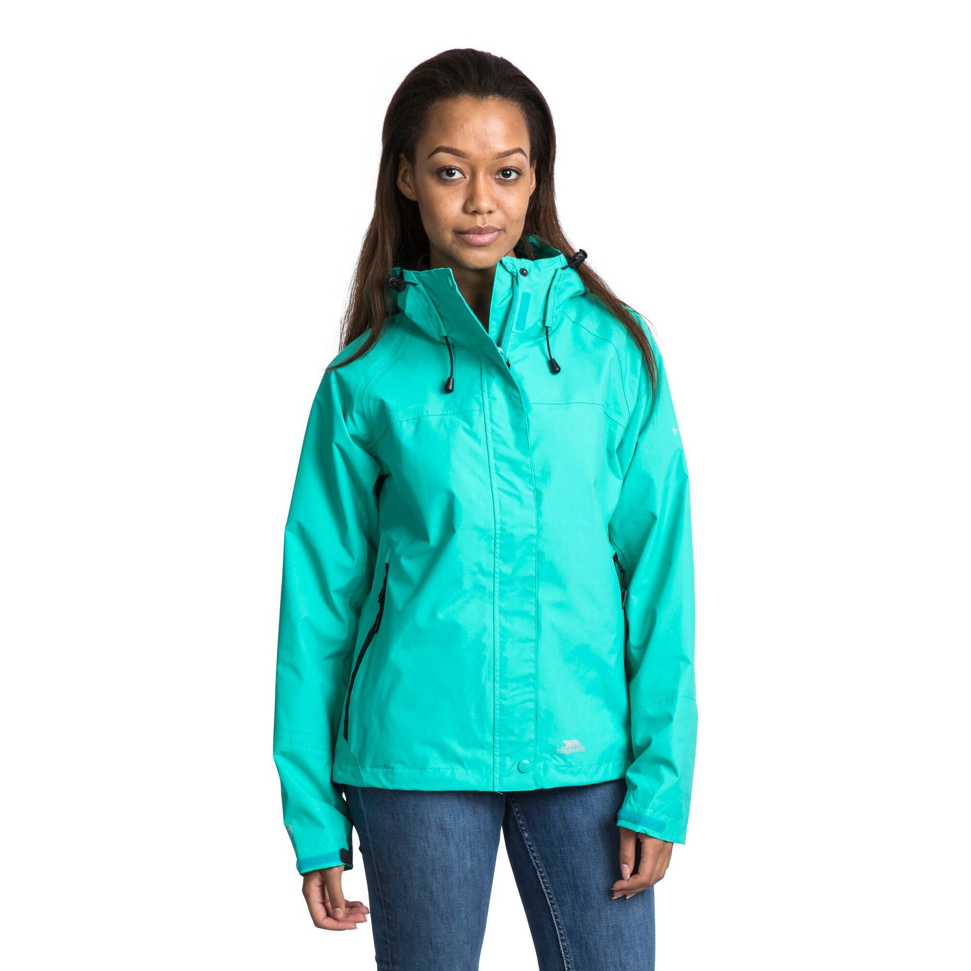 Miyake Veste Imperméable À Capuche Femme (Bleu Lagon) 3/5