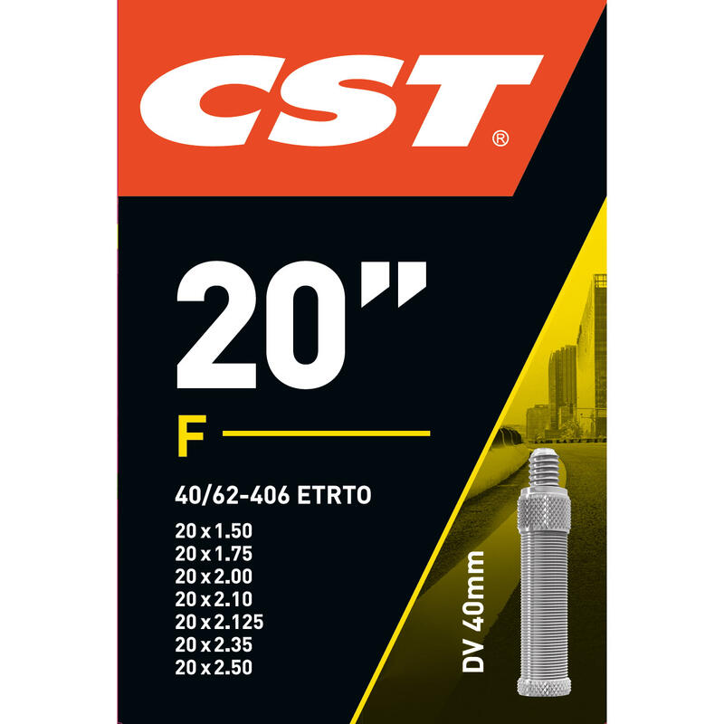 Chambre à air valve Dunlop CST 20x1.75-2.125 (40/62-406)