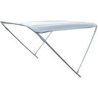 Bimini alu brossé 2 arceaux - Blanc - ORANGEMARINE