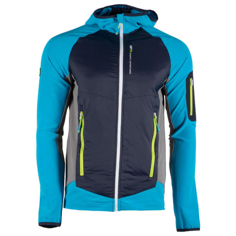 Chaqueta 4 ways srech GTS 4035M_S20, senderismo, hombre azul claro.