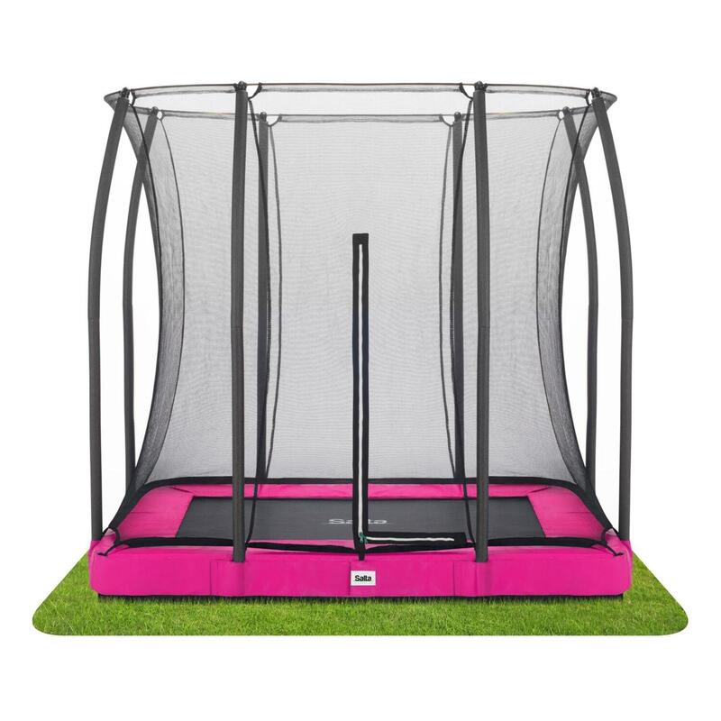 Trampoline - Sol Comfort Edition - 214 x 153 cm - Rectangulaire Rose