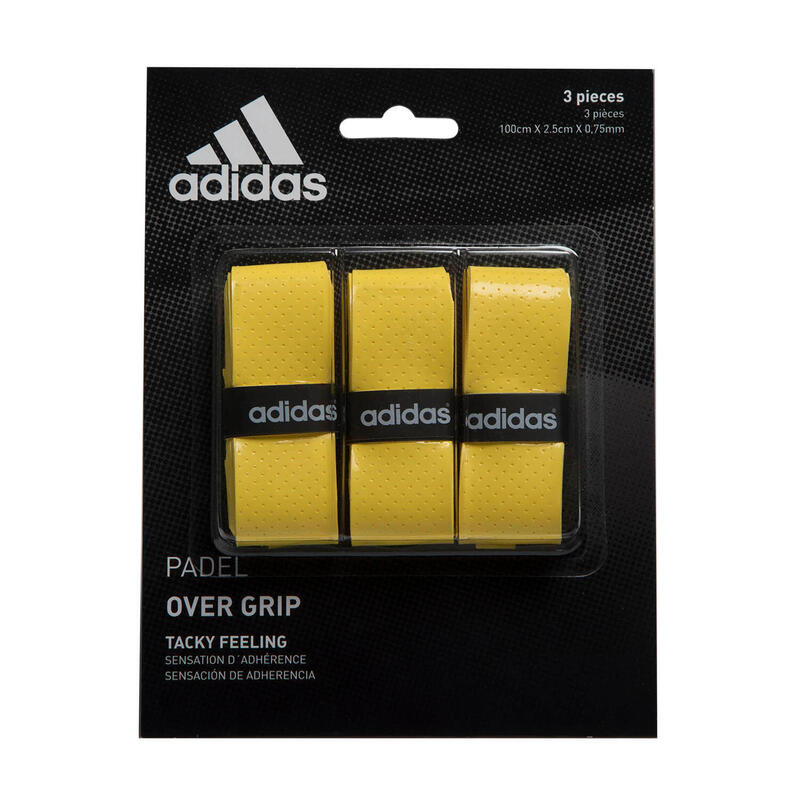 Fitas adesivas PADEL OVERGRIP 3-pack amarelo adidas