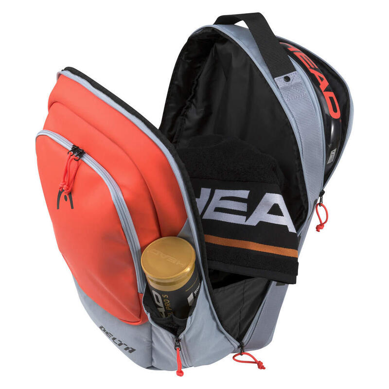 Rucksack HEAD DELTA Padel grau/orange