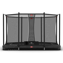 Trampoline+Filet de sécurité BERG Favorit InGround Rectangle 330x220 Anthracite