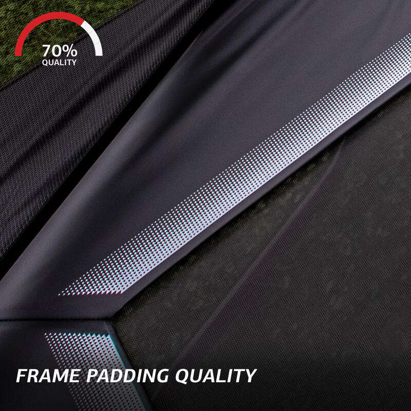 Cama elástica rectangular BERG Ultim Favorit Inground 410 gris