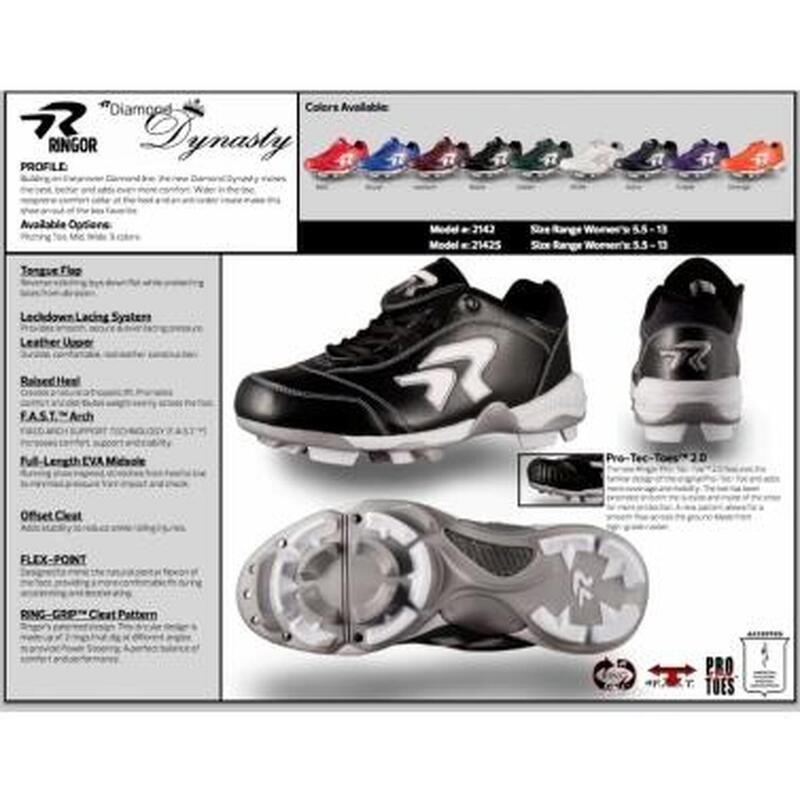 Zapatillas de béisbol - Mujer - Clavos de metal - Protección de la nariz (negro)