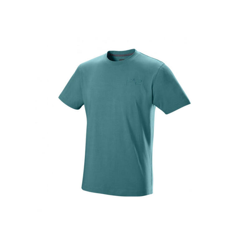 T Shirt Heren - Katoen - Stretch (Blauw)