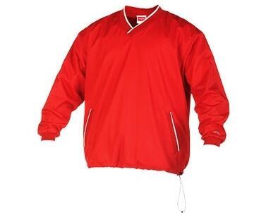 Baseballjacke - Pullover mit V-Ausschnitt - Jugend (rot)