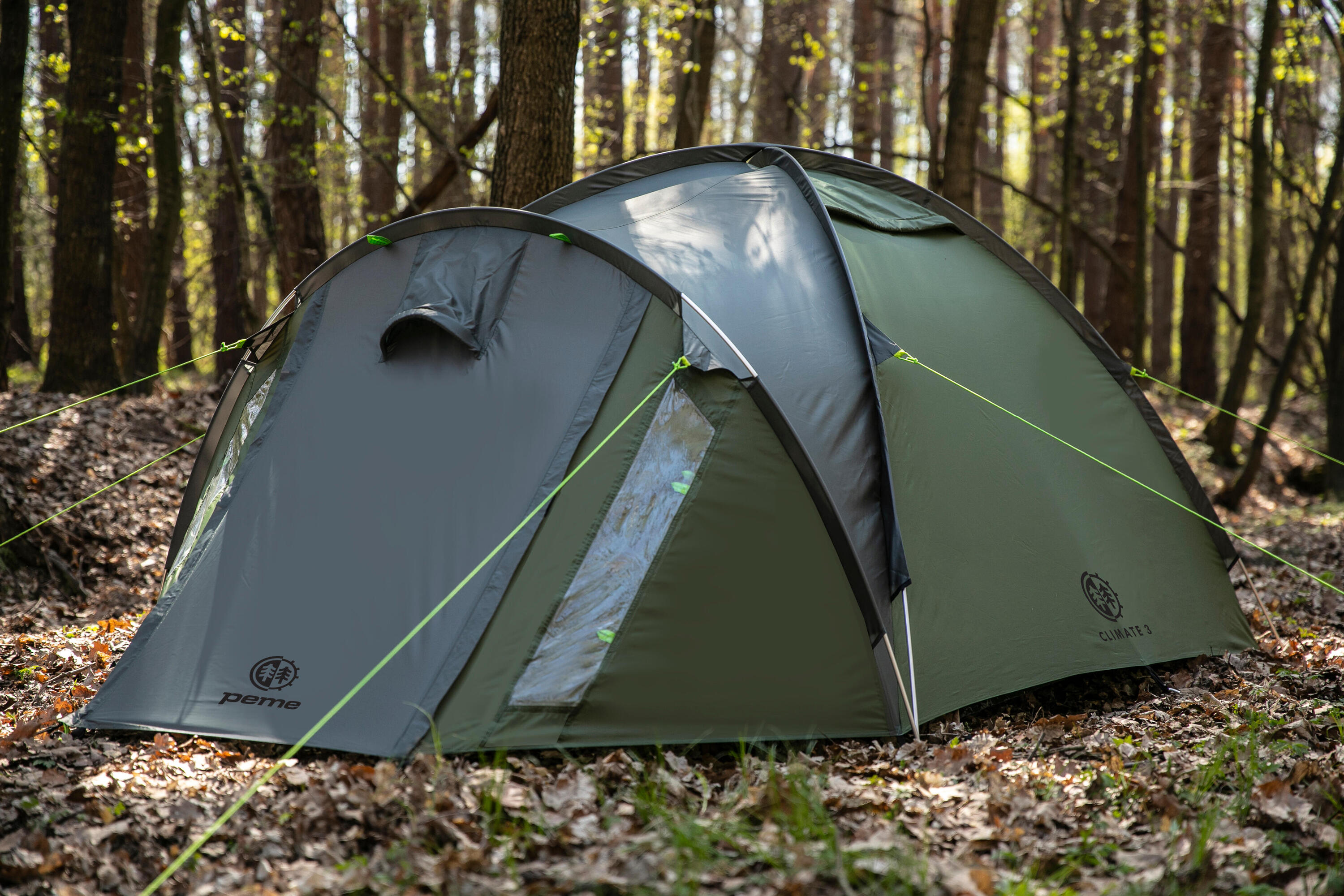 Koepeltent voor trekking Peme Climate 3 personen kamper 6/8