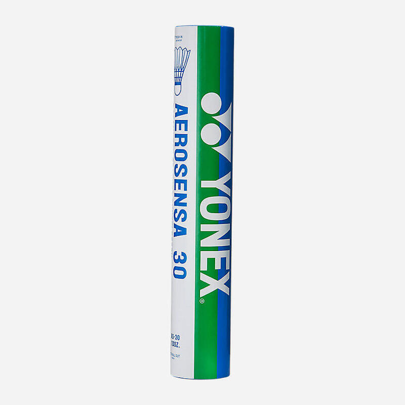 Tube de 12 volants de Badminton Yonex Mavis Plumes AEROSENSA 30
