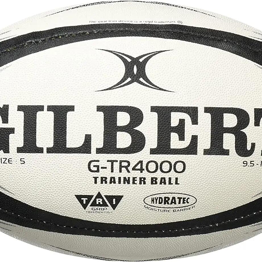 Gilbert T5 Training Rugby Ball GTR4000 White and Black
