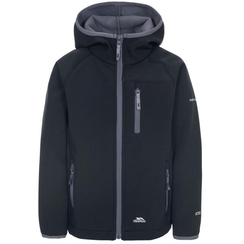 Kinderen/Kinderen Kian Softshell Jacket (Zwart)