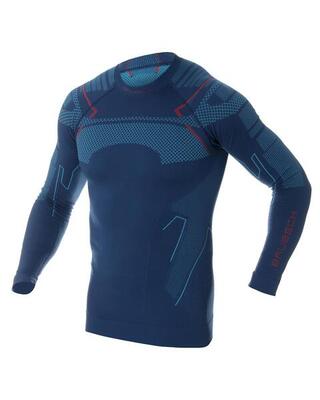 Maglietta termica uomo Brubeck Thermo LS13040A blu L