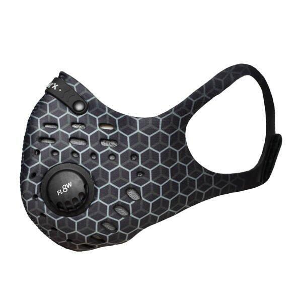 Masque respiratoire anti-pollution de sport noir supérieur demi