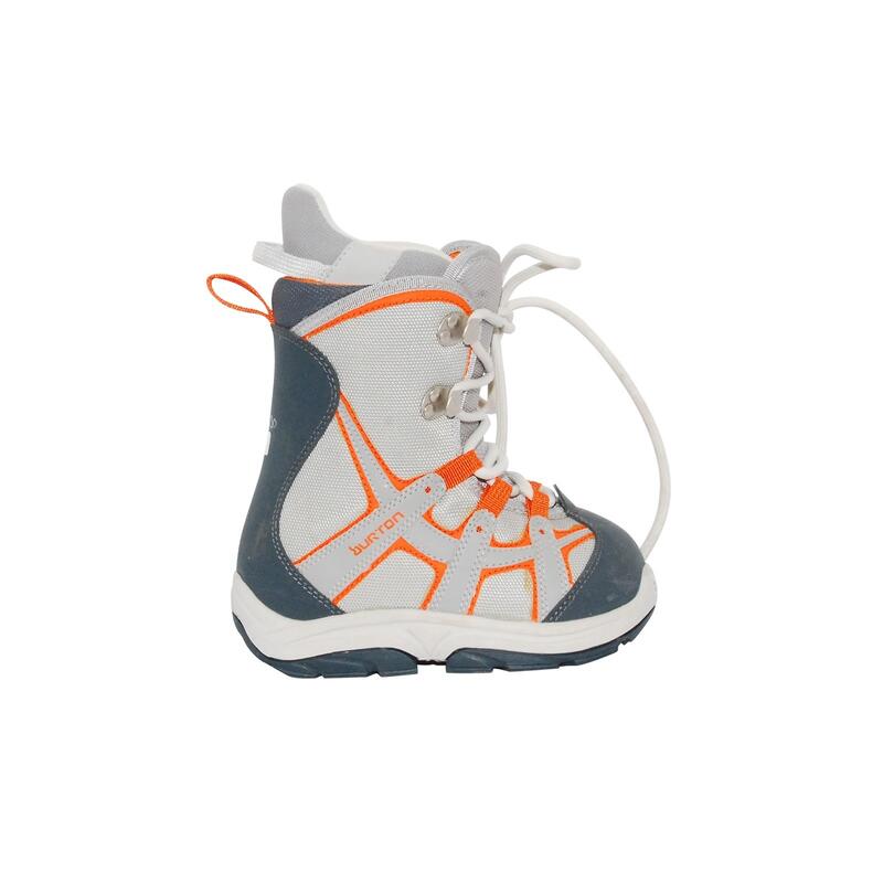 RECONDITIONNE - Boots Junior Burton Moto Kid Gris/orange - BON