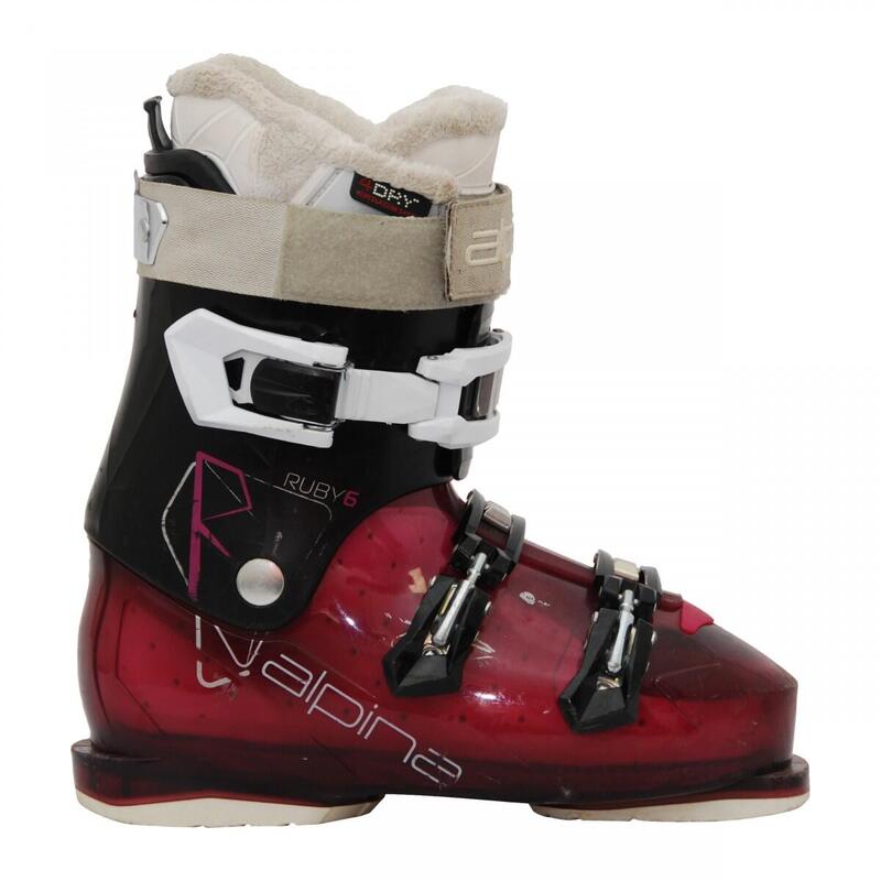 RECONDITIONNE - Chaussure De Ski Alpina Ruby 6 Noir/violet - BON