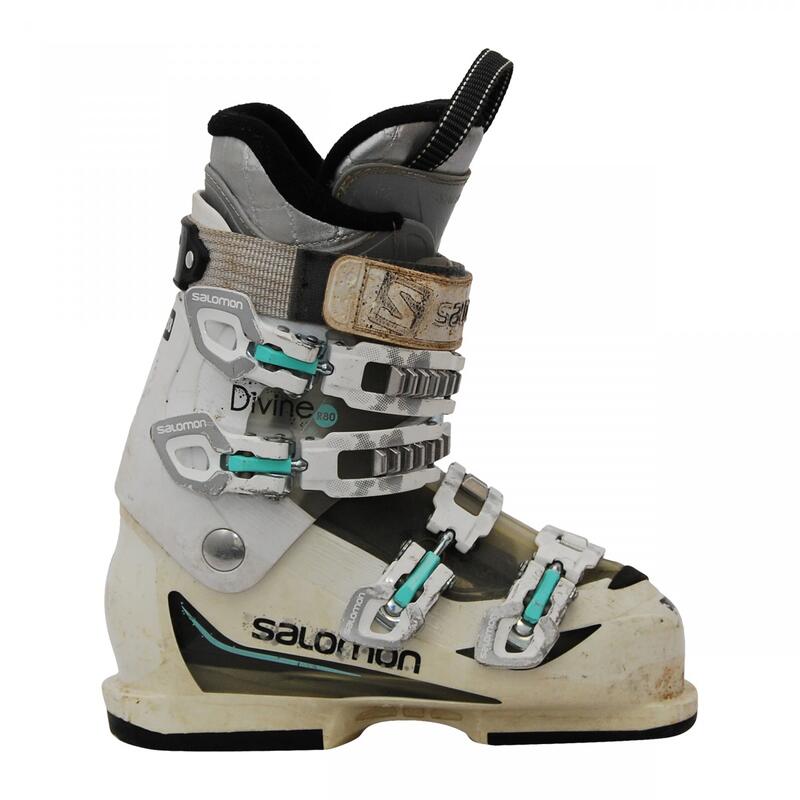 RECONDITIONNE - Chaussure De Ski Salomon Divine R80 Blanc/vert - BON