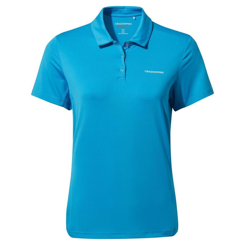 Womens/Ladies Pro ShortSleeved Polo Shirt (Mediterranean Blue)