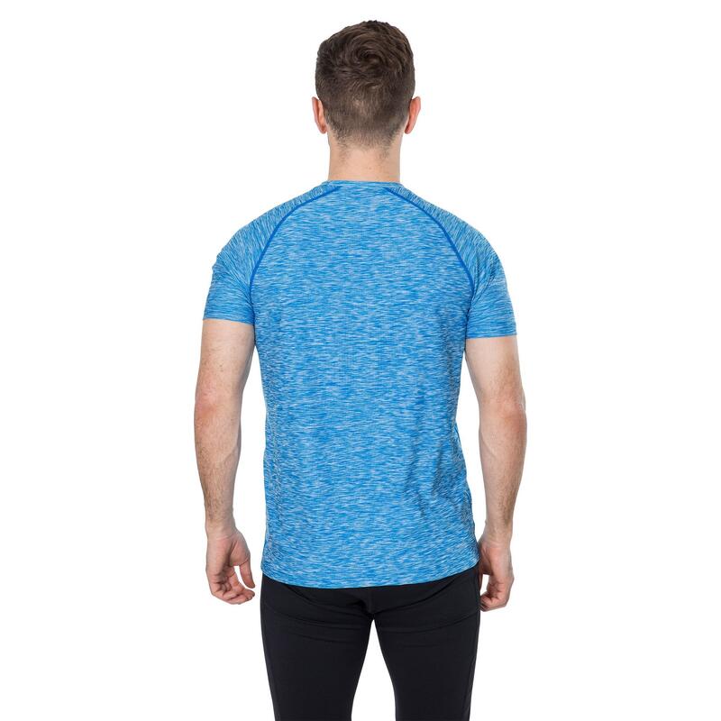 T-Shirt para Desportivo Gaffney Homem Azul Brilhante Mesclado
