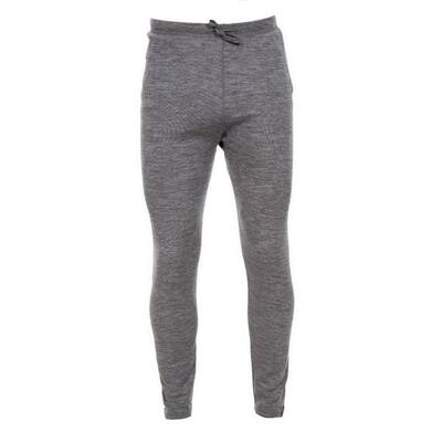 Heren fitchner merino base layer broek (donkergrijs mergel)