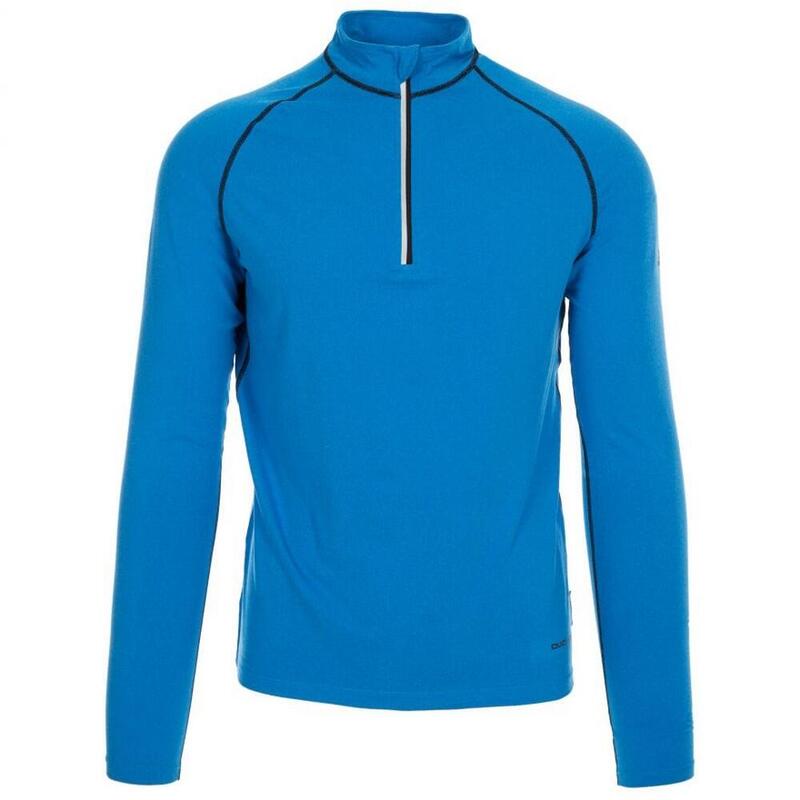 Arlo Longsleeve SportOberteil mit Reißverschluss bis zur Brust Herren Leuchtblau