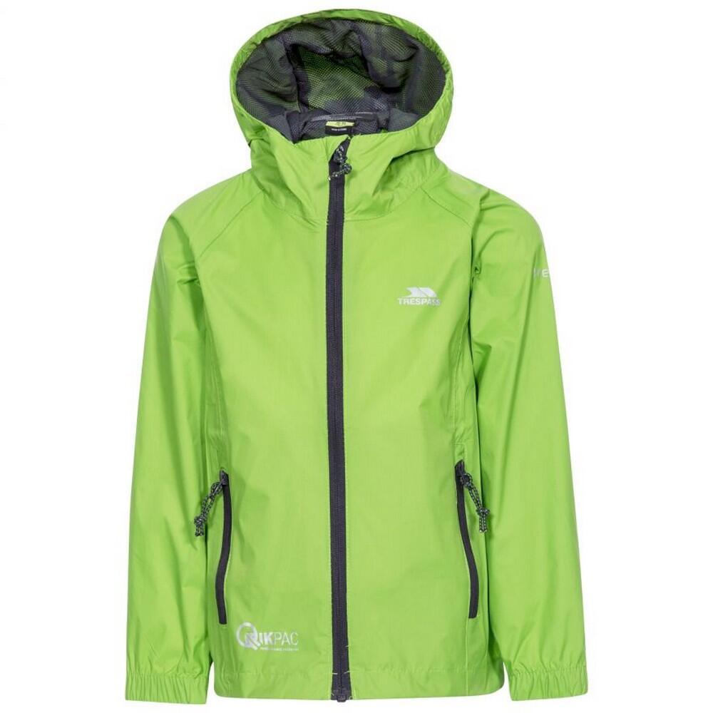 Chaqueta impermeable Chubasquero plegable Modelo Qikpac para ninos ninas Decathlon