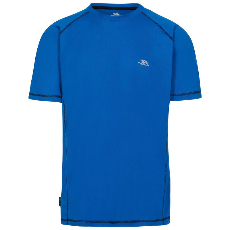 Heren Albert Active Korte Mouwen TShirt (Blauw)