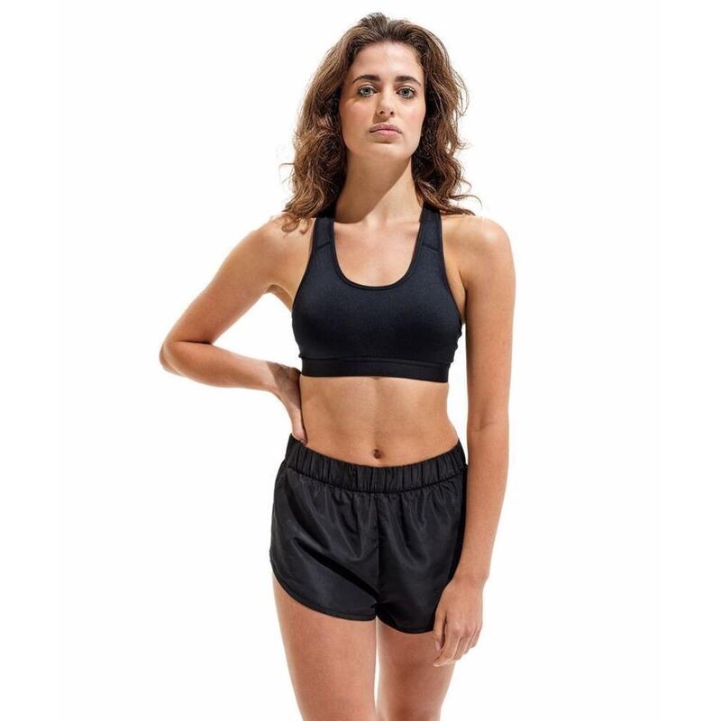 Shorts für Laufen Damen Schwarz