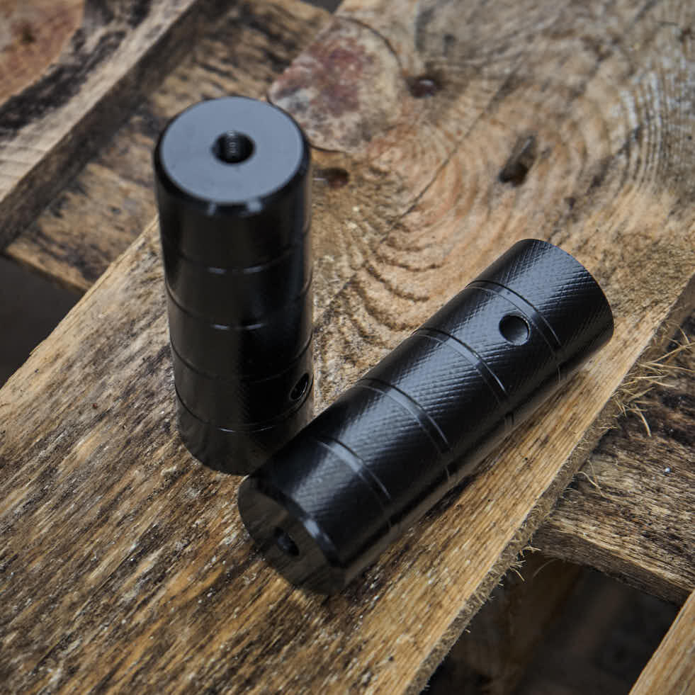 BMX HARINGEN VOLWASSEN ZWART STAAL 10MM KHEBIKES 5/5