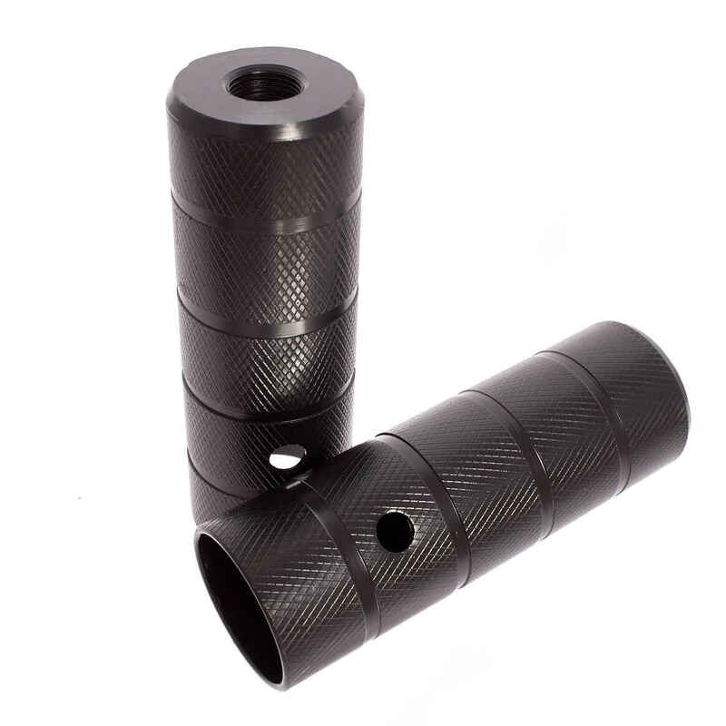 BMX PEGS ERWACHSENE SCHWARZ STAHL 14MM KHEBIKES