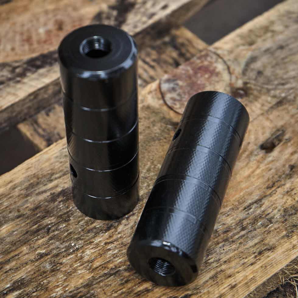 BMX PEGS VOLWASSEN ZWART STAAL 14MM KHEBIKES 5/5