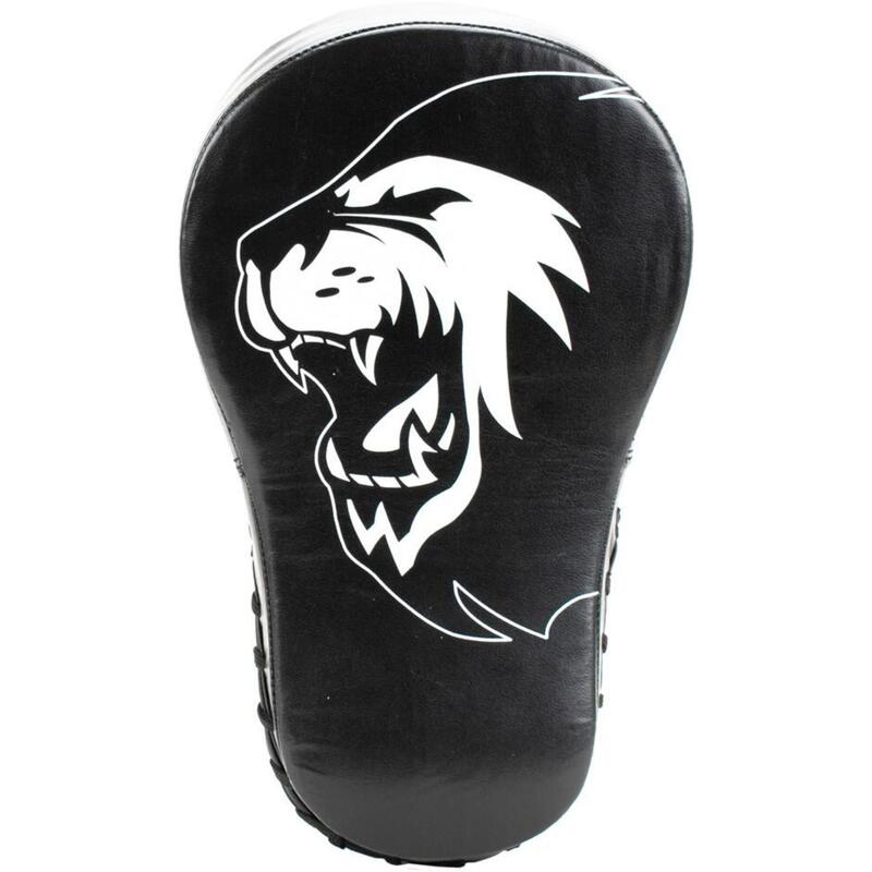 Super Pro pad oblong coussinets à main arts martiaux noir/blanc