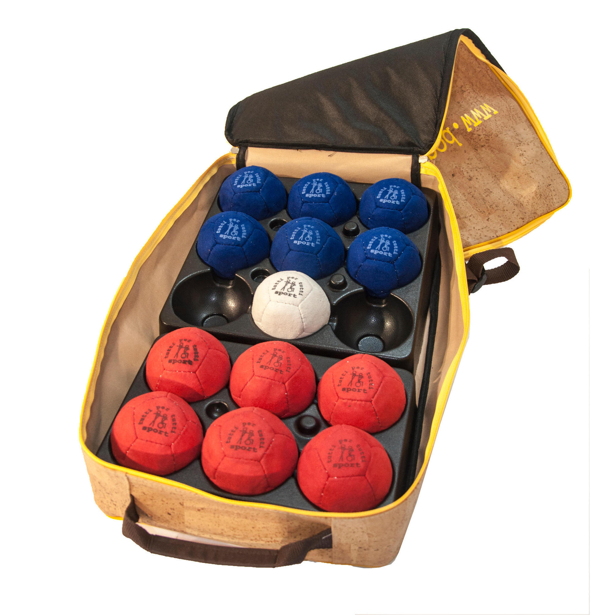 Conjunto de bolas boccia de pele set elite 13 bolas TUTTI PER