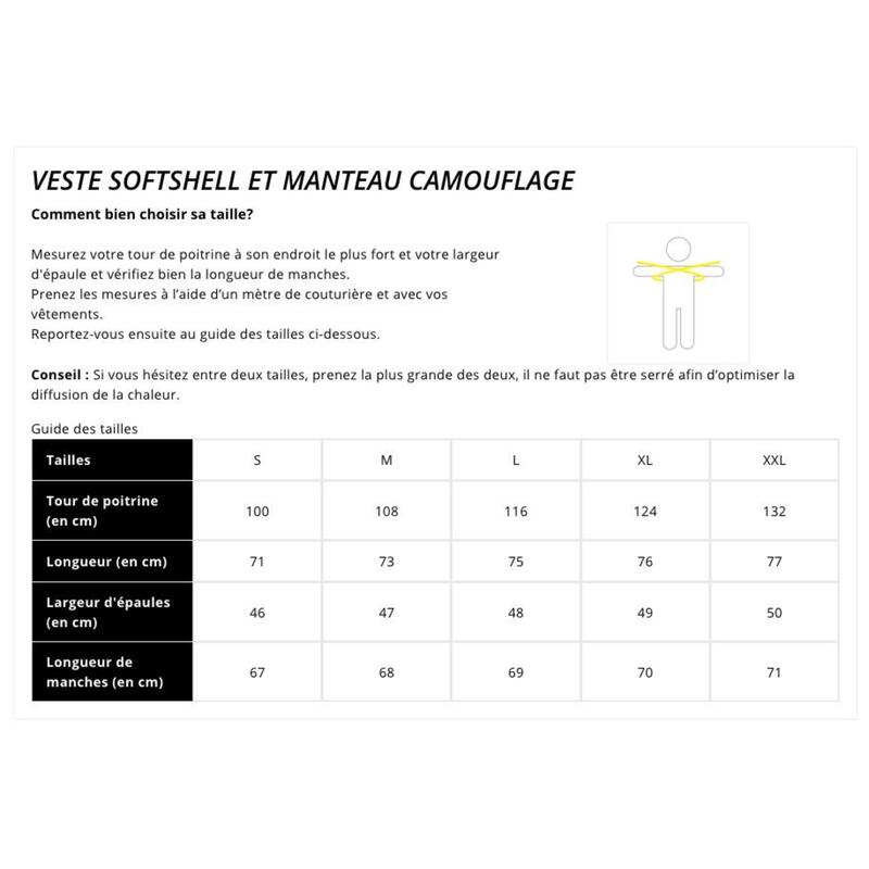 Veste softshell chauffante - 1 batterie Adulte