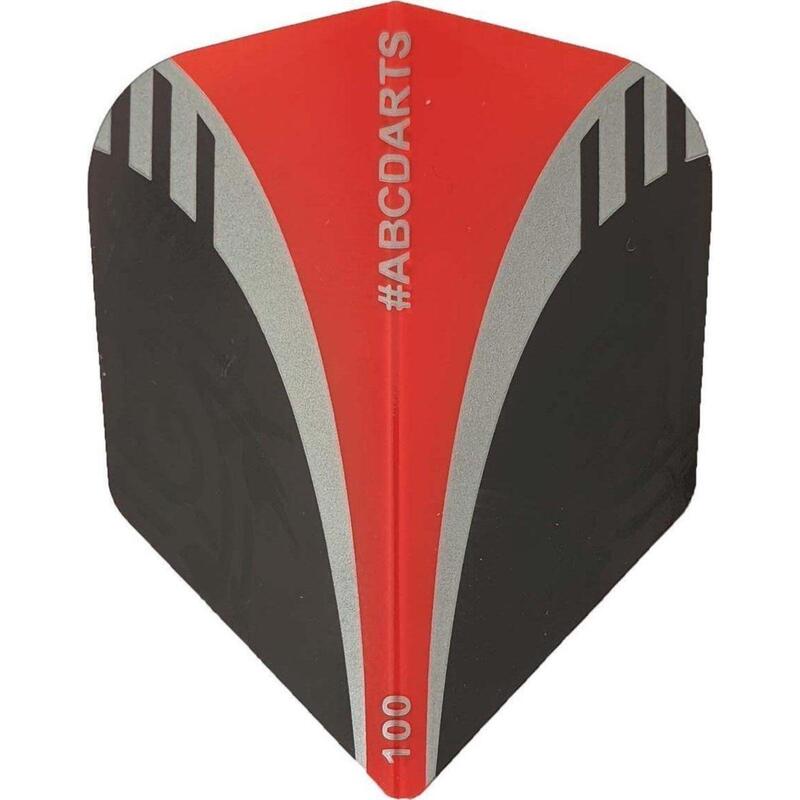 Ailette ABCDarts - Tribal Rouge - 8 Lots De 3 Plumes