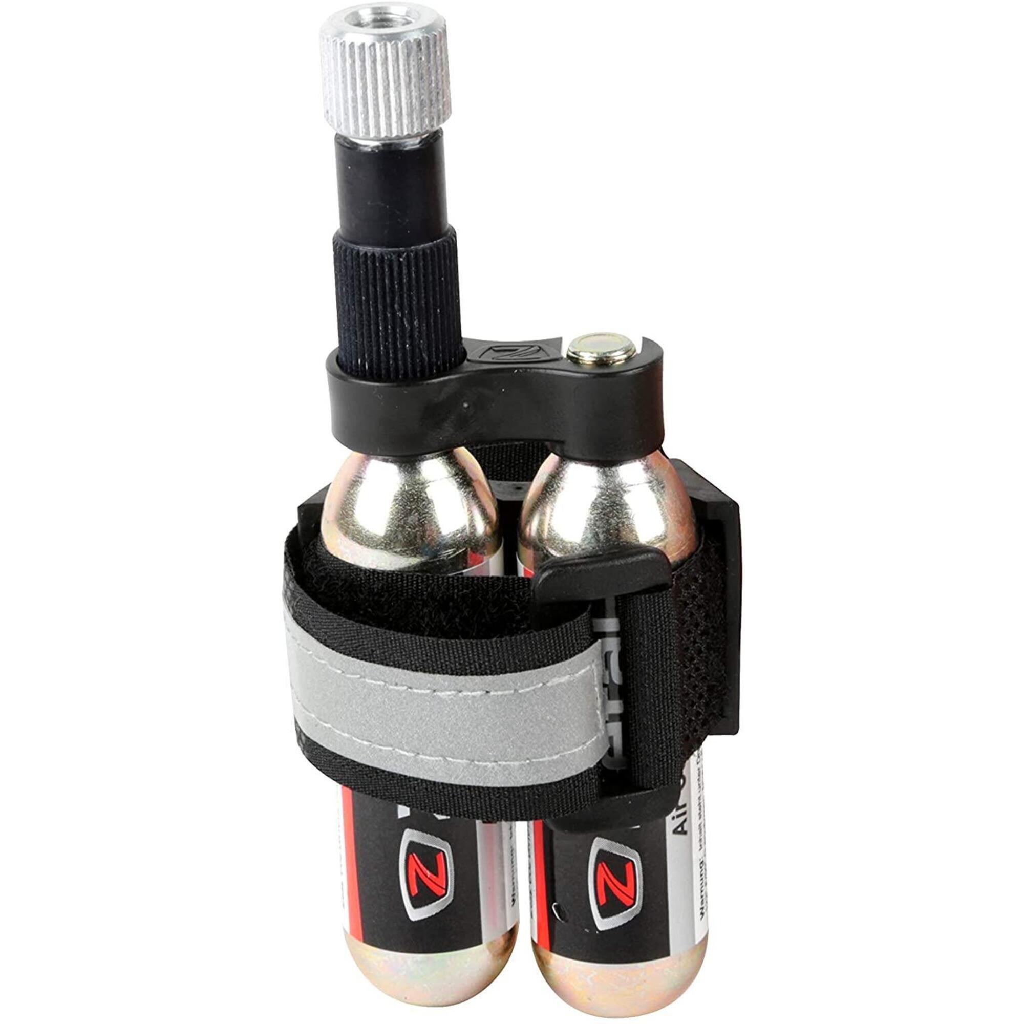 Kit bomba Co2 + suporte de cartucho + 2 cartuchos com parafusos Zefal 16 g