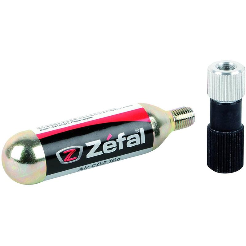 Zefal Kit Hinchador Co2+portacartuchos+2xcartucho Con Rosca 16 G