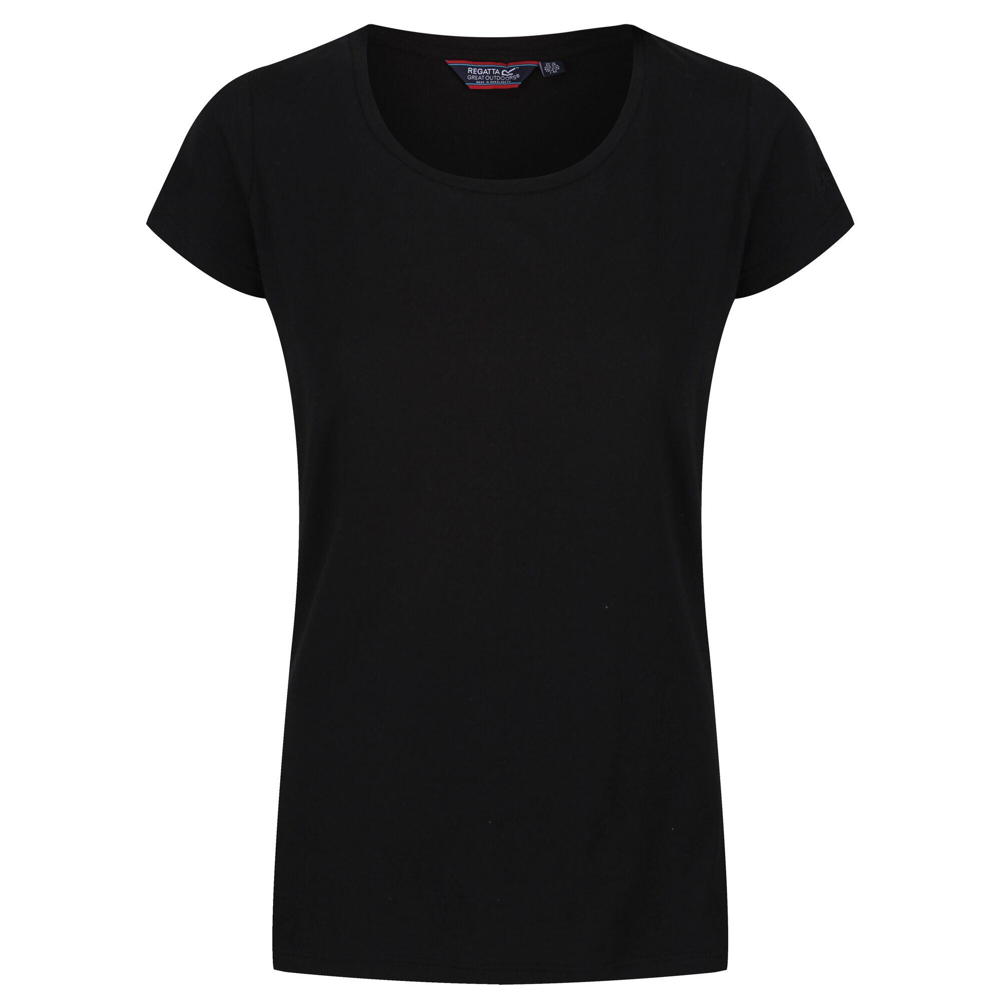 CARLIE Women's short-sleeved T-shirt (Black)