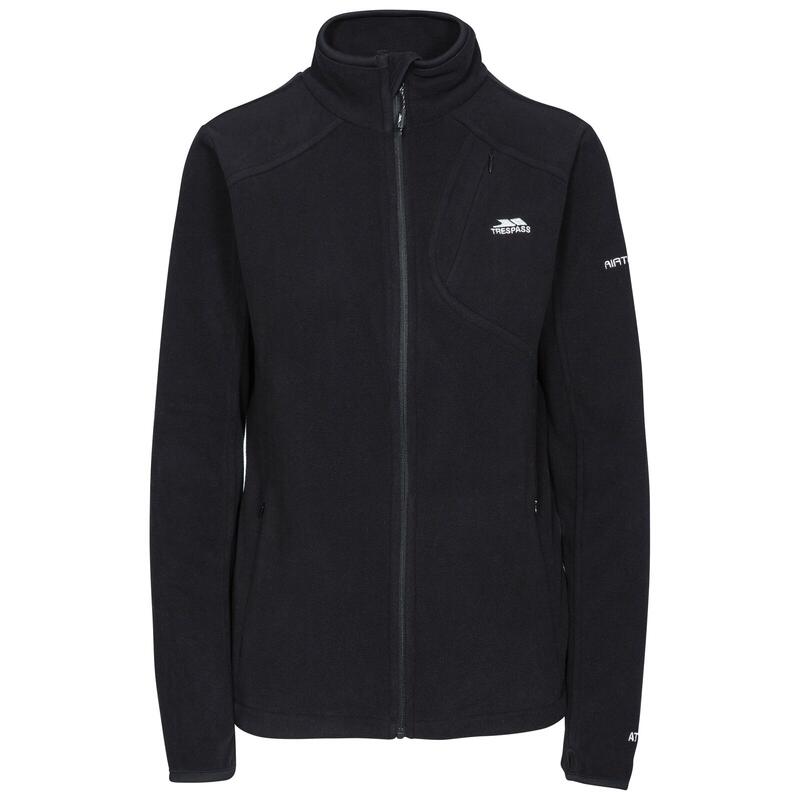 Dames Saskia Full Zip Fleece Jas (Zwart)