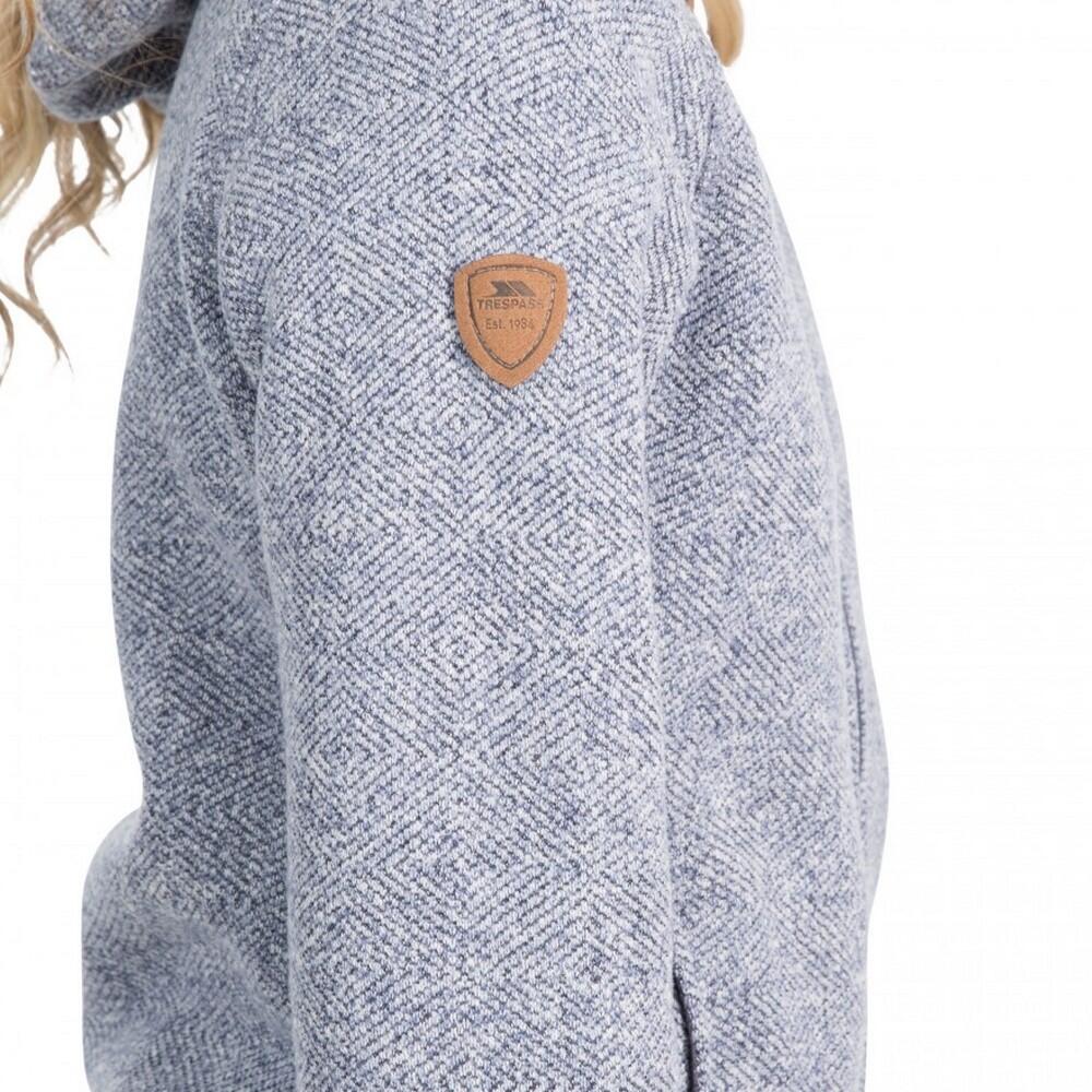 "Reserve" Fleece mit Kapuze für Damen Jeansblau 4/5