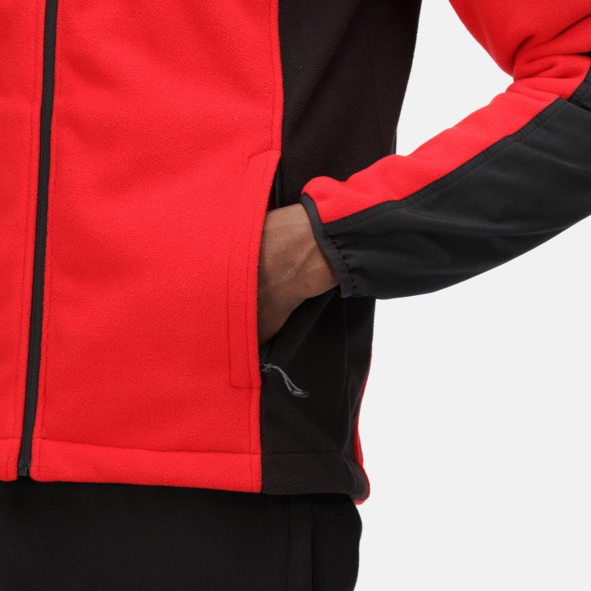 Mens Broadstone Full Zip Fleece Jacket (Classic Red) 4/5