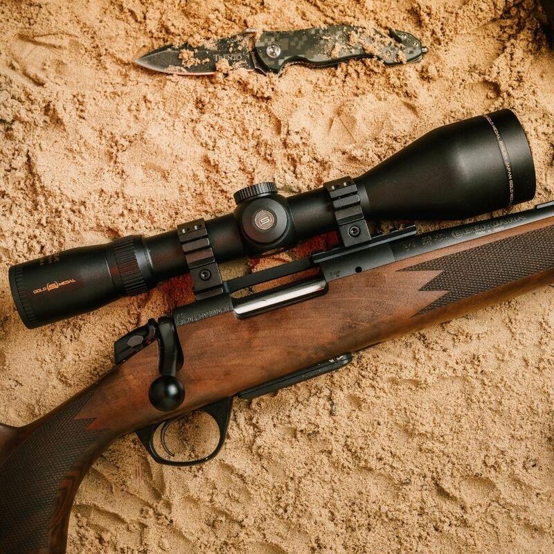 Riflescope de caça Medalha de ouro Shilba 3-12x56 retículo iluminado B.4A