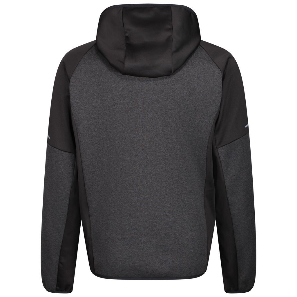 Mens XPro Coldspring II Fleece Jacket (Black/Grey Marl) 2/5