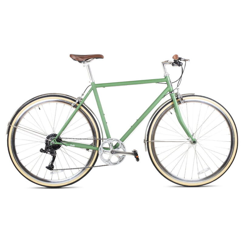 Vélo de ville 6KU Odyssey 8SP - vert armée
