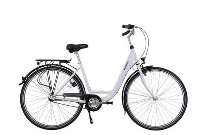 HAWK City Wave Premium Damen Fahrrad 28 Zoll Weiß 3-Gang Nabenschaltung