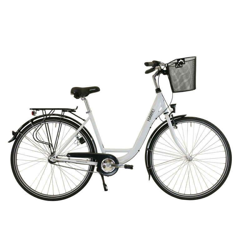 HAWK City Wave Premium Plus inkl. Korb Fahrrad Damen 26 Zoll 3 Gang