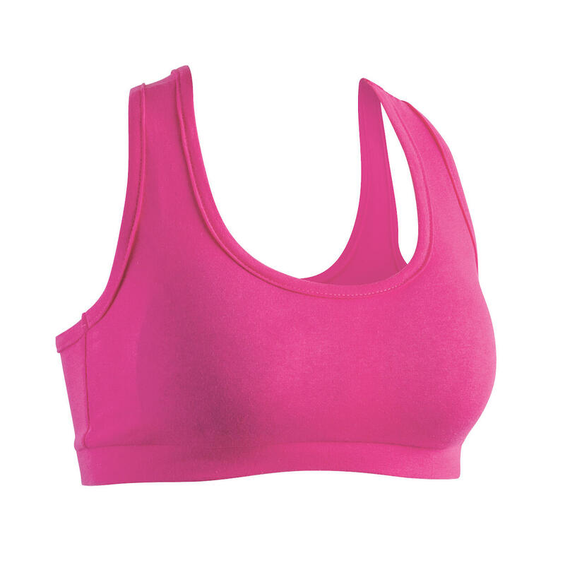 Brassiere soutien-gorge de sport de danse fitness cardio fucsia